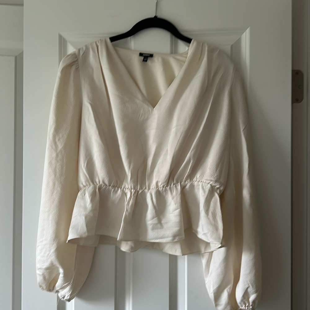 Express Top, Cream Color Size Medium - image 1